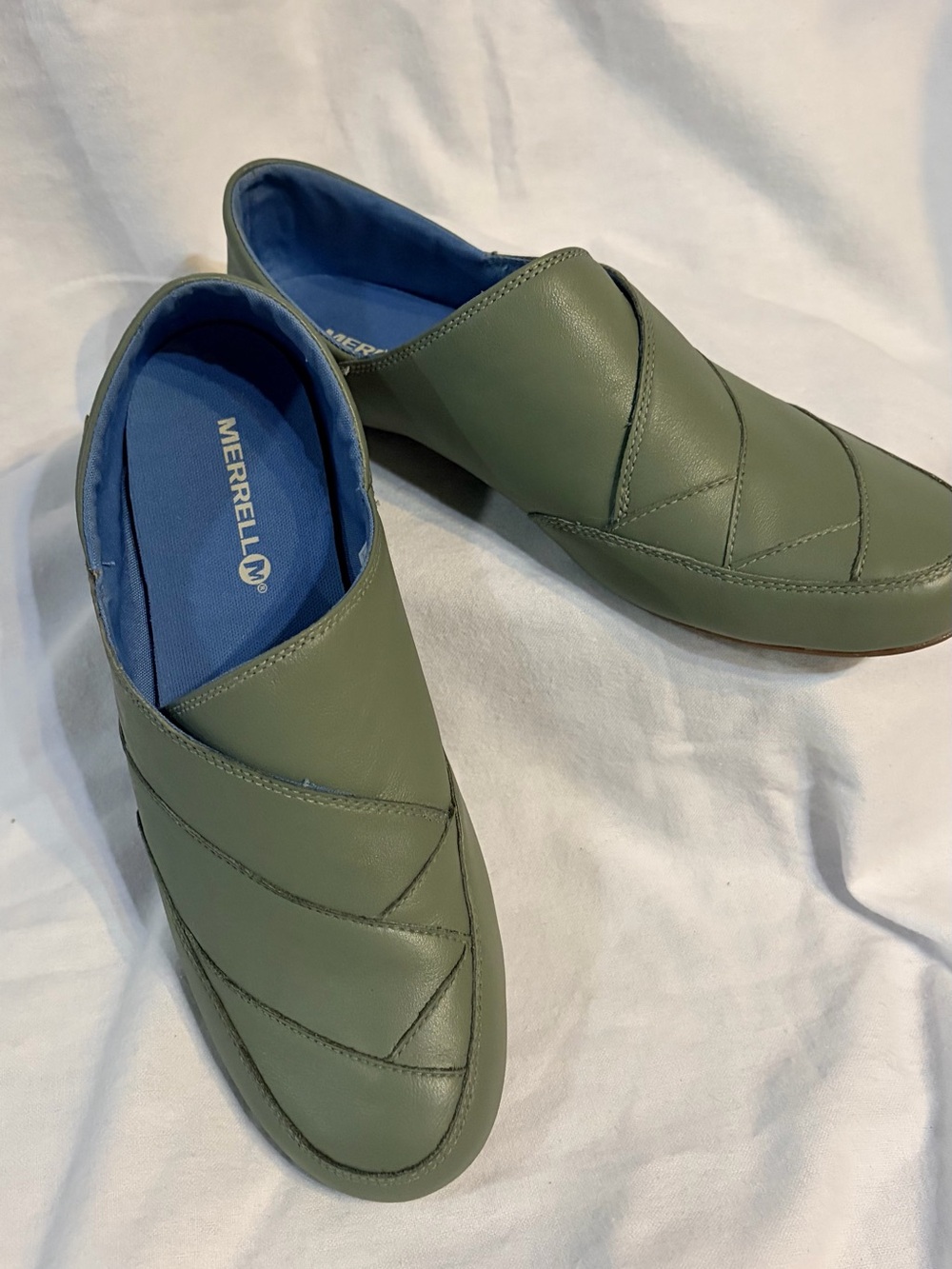 Merrell Womens Olive Slip-On Casual Shoes